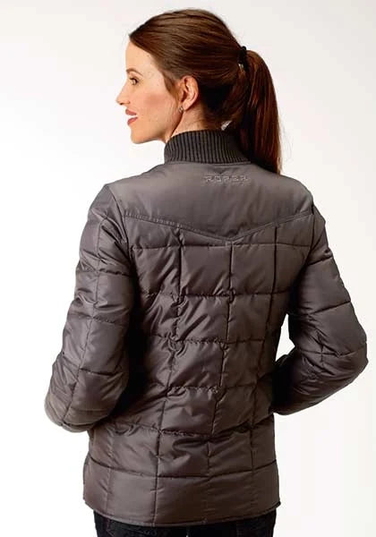 Roper 1473 Quilted Poly (Grey) - Women's Jacket