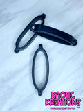 BEADABLE TUMBLER SILICONE CARRIER RING #09 BLACK (1ct)