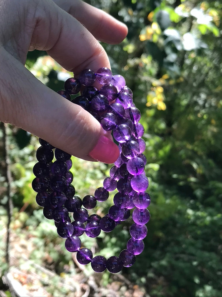 Amethyst 8 mm Bracelet for Spiritual Support, High Quality