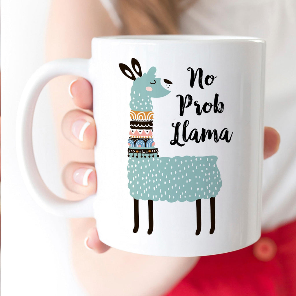 Llama Coffee Mug – Cute Ceramic Cup With Playful Llama Design, Dishwasher Safe