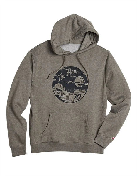 Tin Haul Desert Logo (Olive) - Men's Hoodie Sweatshirt