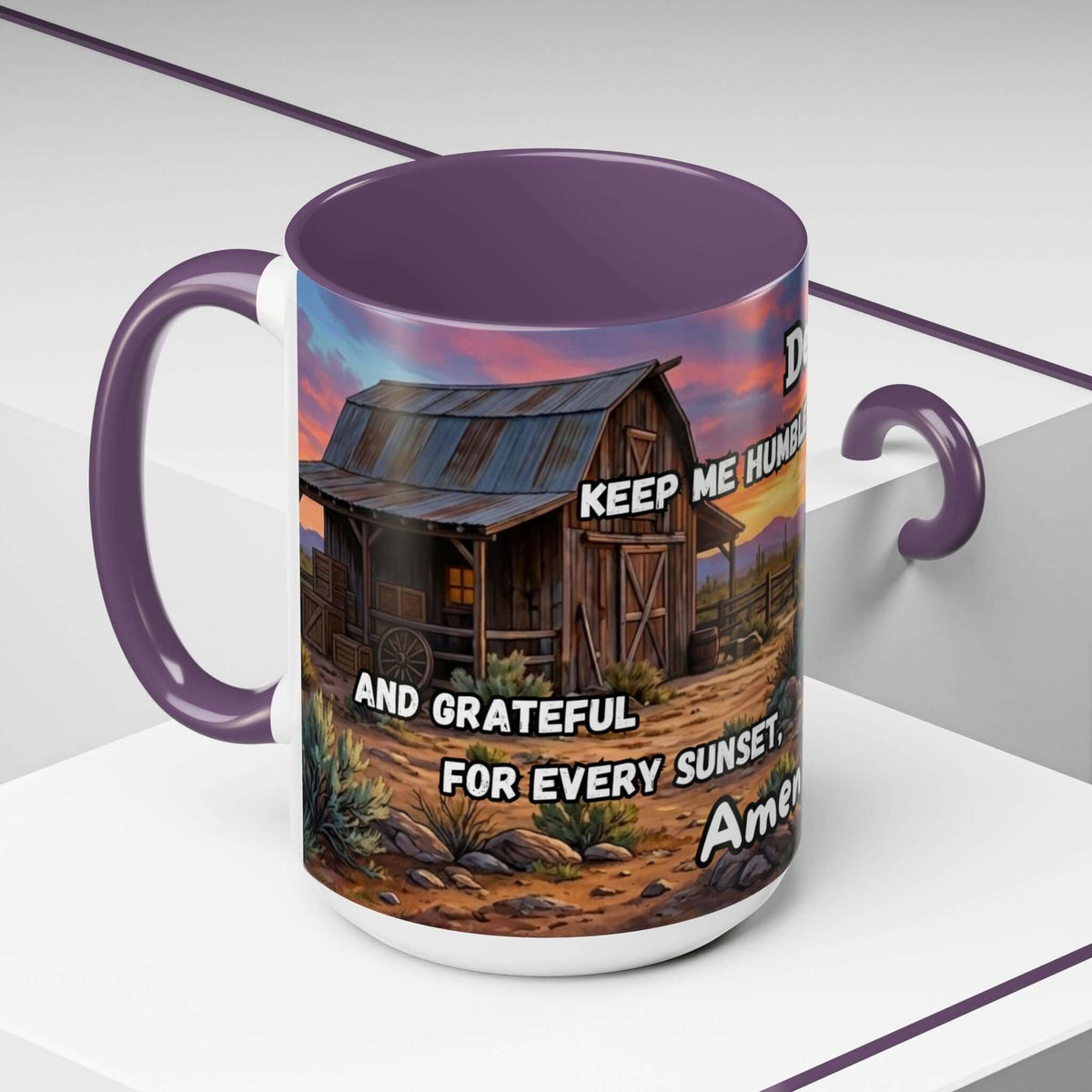 Cowboy Prayer Coffee Mug, Western Mugs, Religious Gifts, Cowboy Gifts