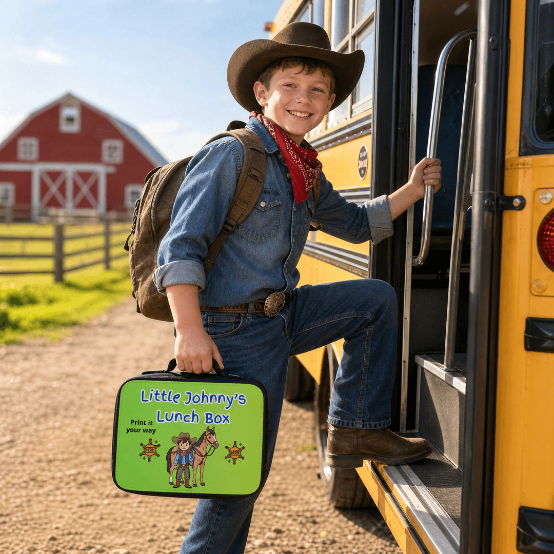 Personalized Kids Lunch Bag, Custom Back to School Lunch Box