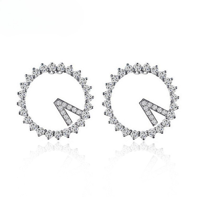 Micro-Set Zircon Stud Earrings