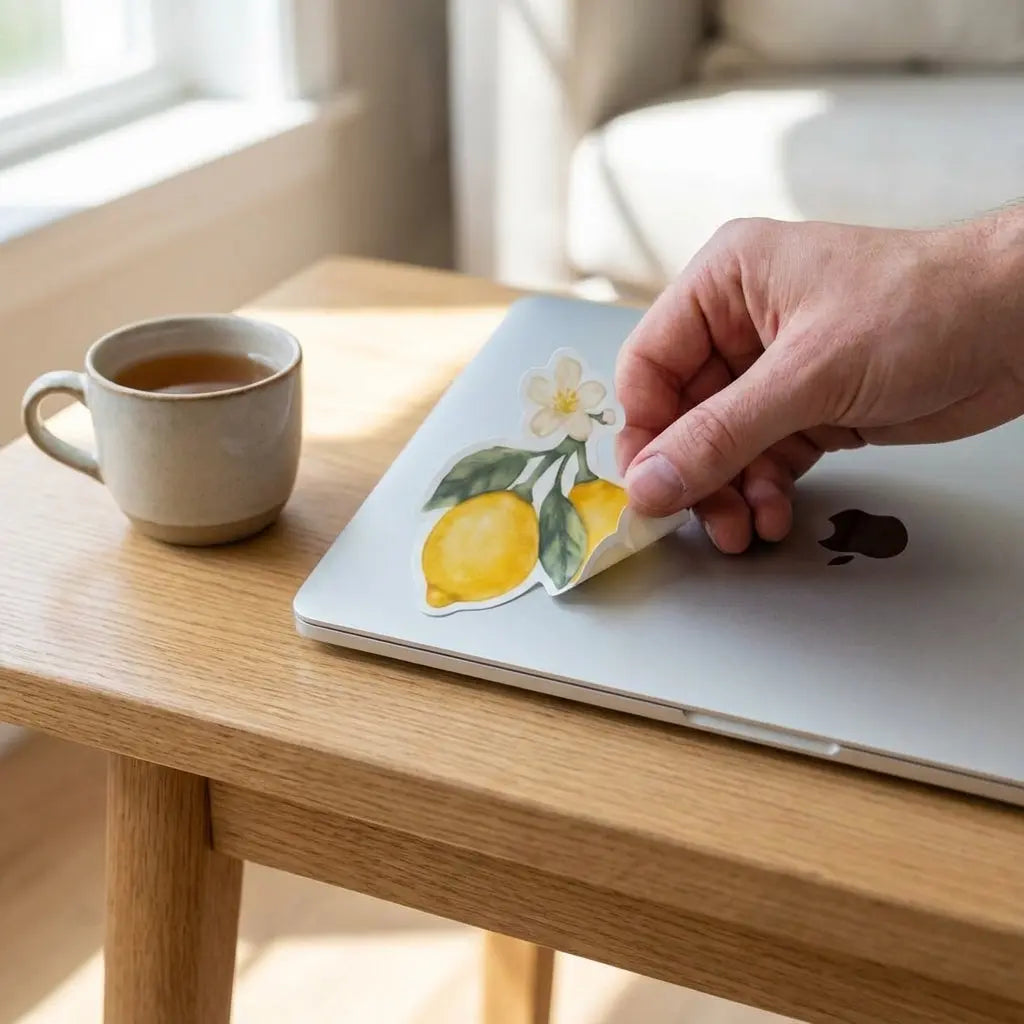 Lemon Blossom Waterproof Sticker