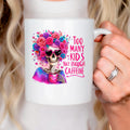 Funny Coffee Mug – Colorful Ceramic Tea Cup with Vibrant Floral Crown Design