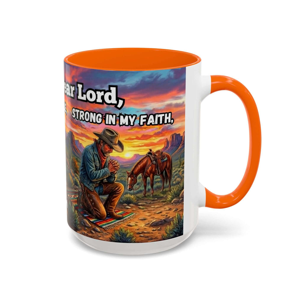Cowboy Prayer Coffee Mug, Western Mugs, Religious Gifts, Cowboy Gifts