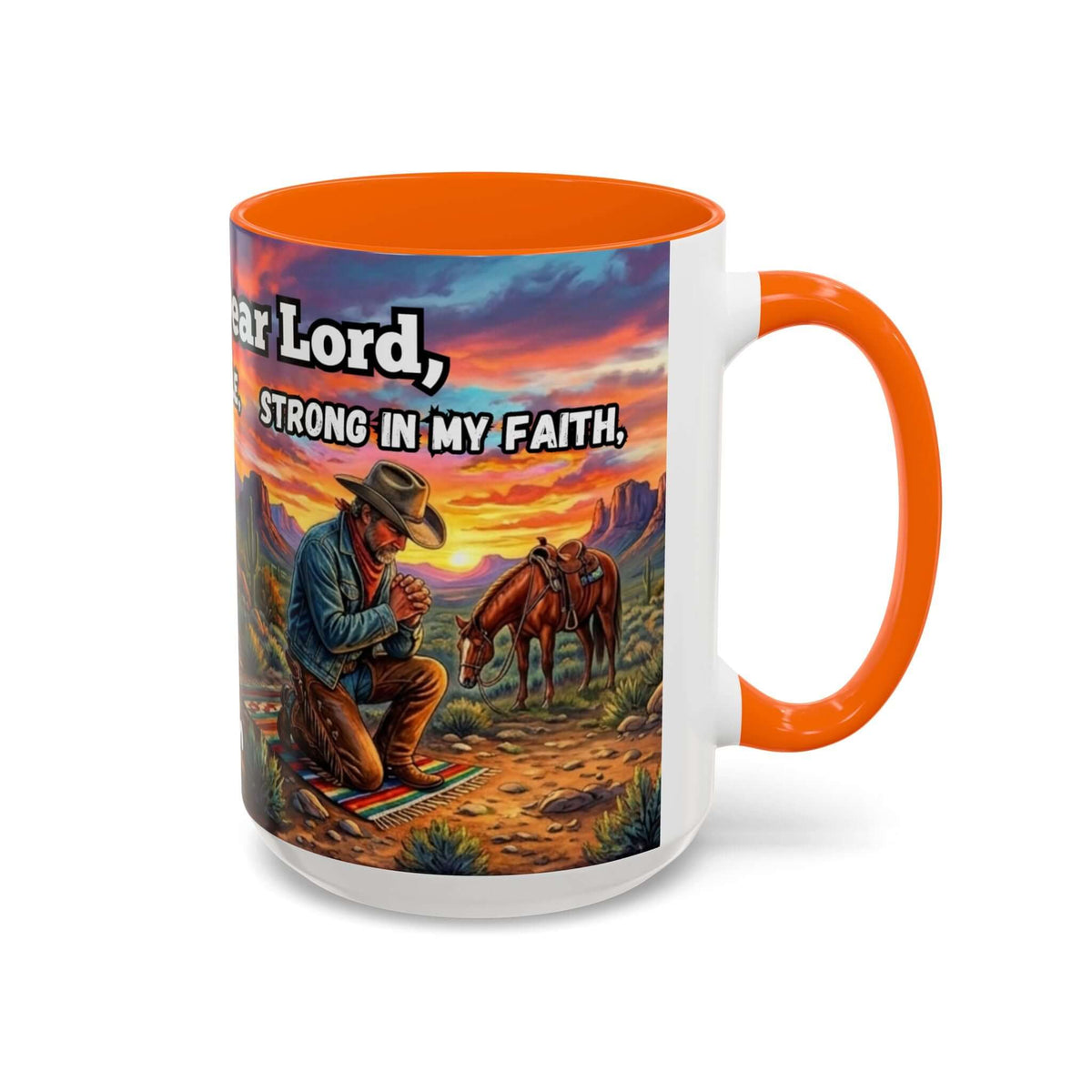 Cowboy Prayer Coffee Mug, Western Mugs, Religious Gifts, Cowboy Gifts