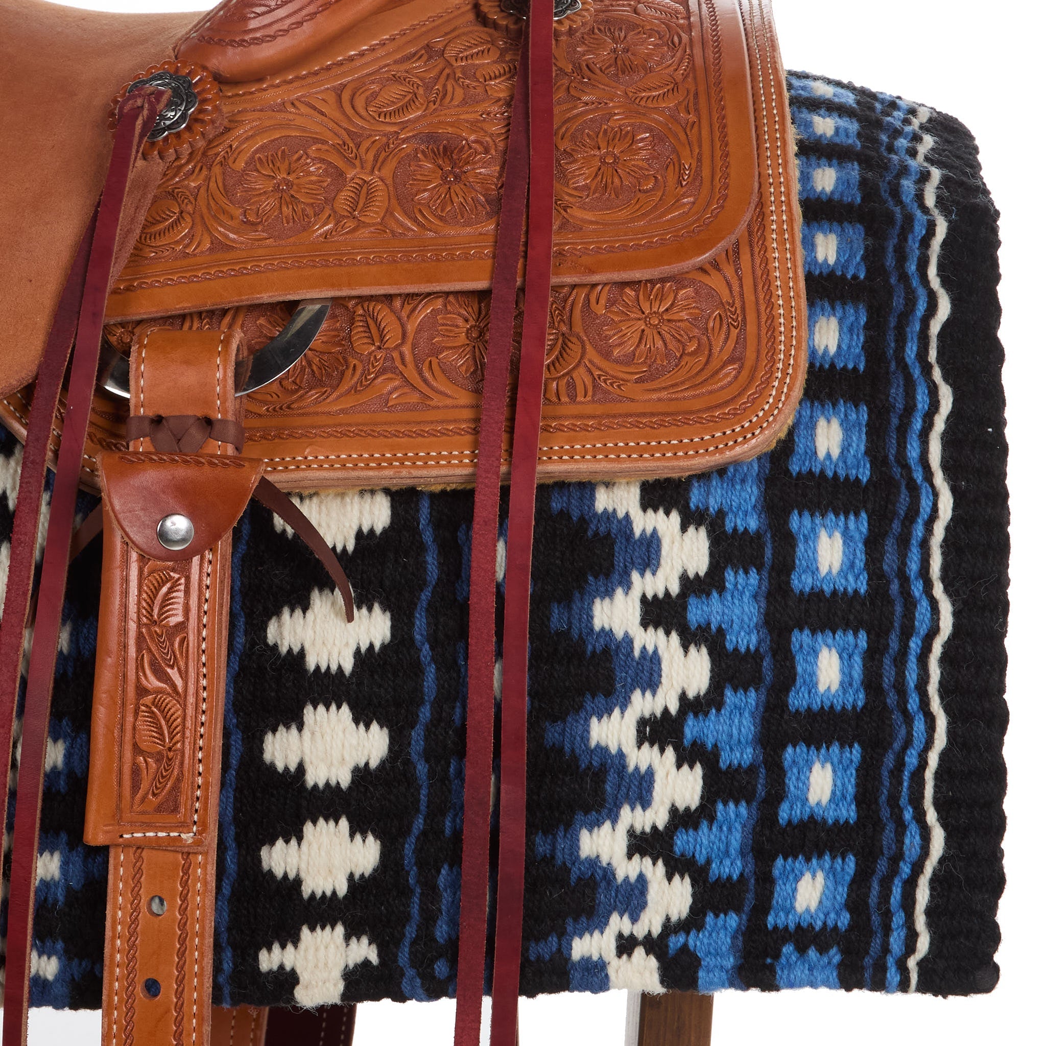 1313DOM-2 Domino 40X34 New Zealand Wool Saddle Blanket