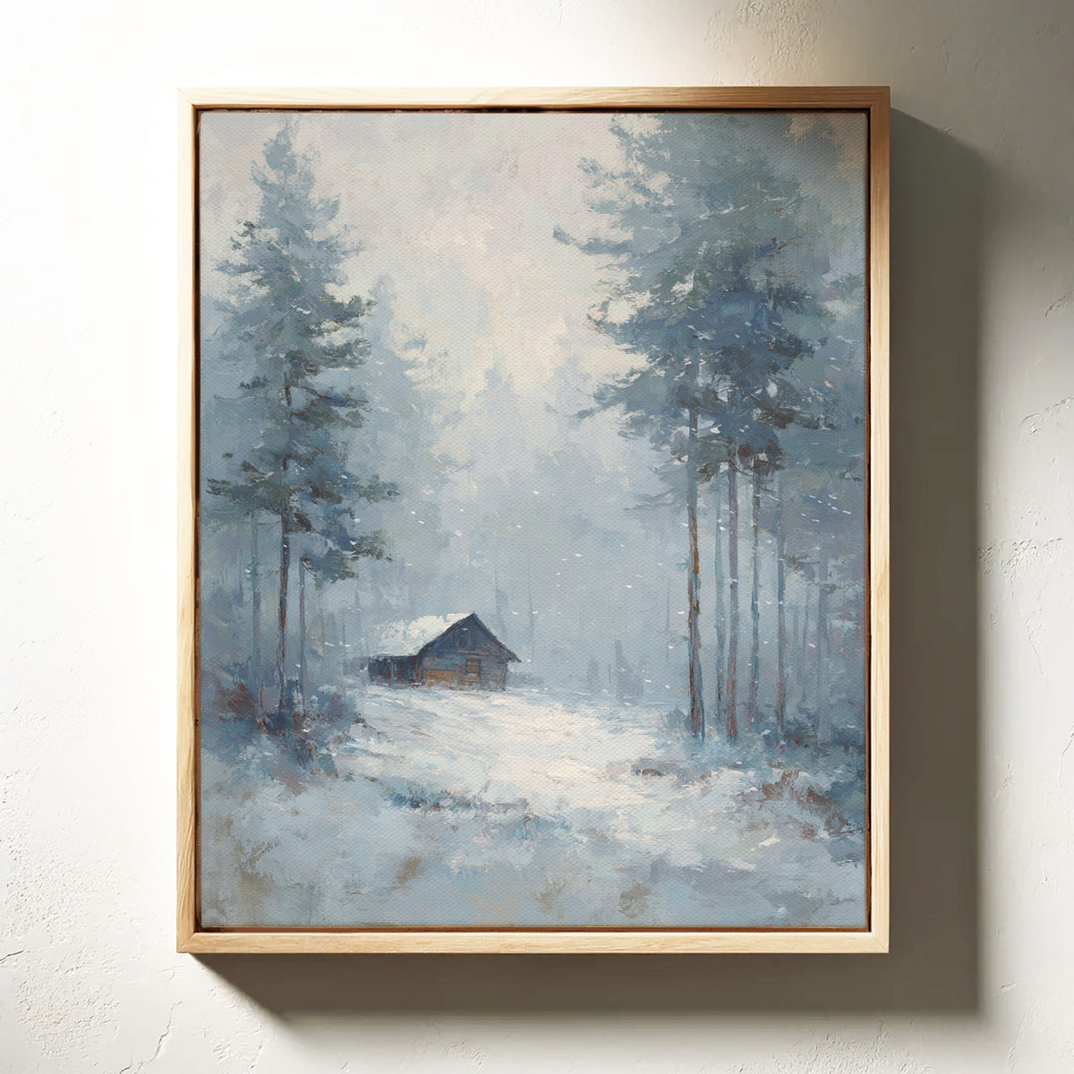 A Cabin Lost in Frosted Haze