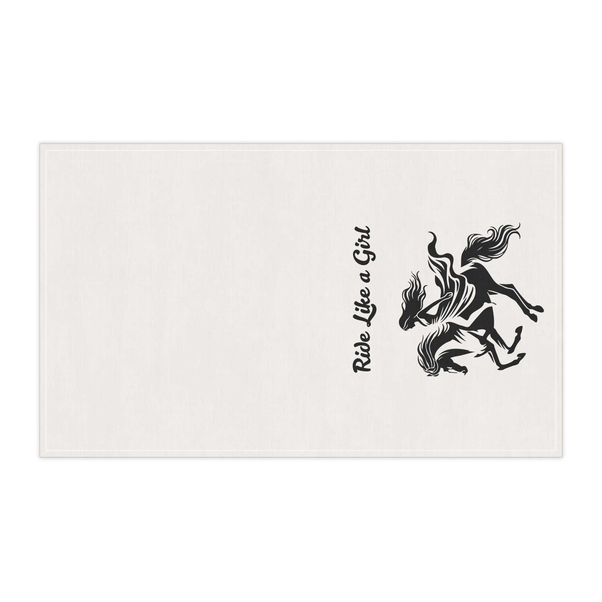 Equestrian Tea Towels - 'Ride Like a Girl' Kitchen Décor, Gifts for Horse Lovers, Farmhouse Style, Home Accessories, Cooking & Baking [...]