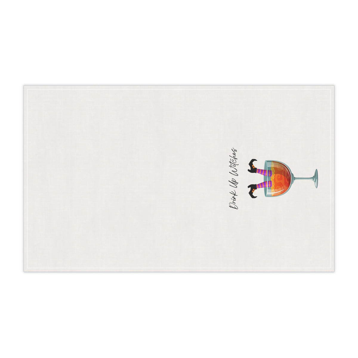 "Drink Up Witches" Fun Cocktail Tea Towels, Kitchen Decor, Halloween Gifts, Cotton Towels for Cooking, Housewarming Essentials