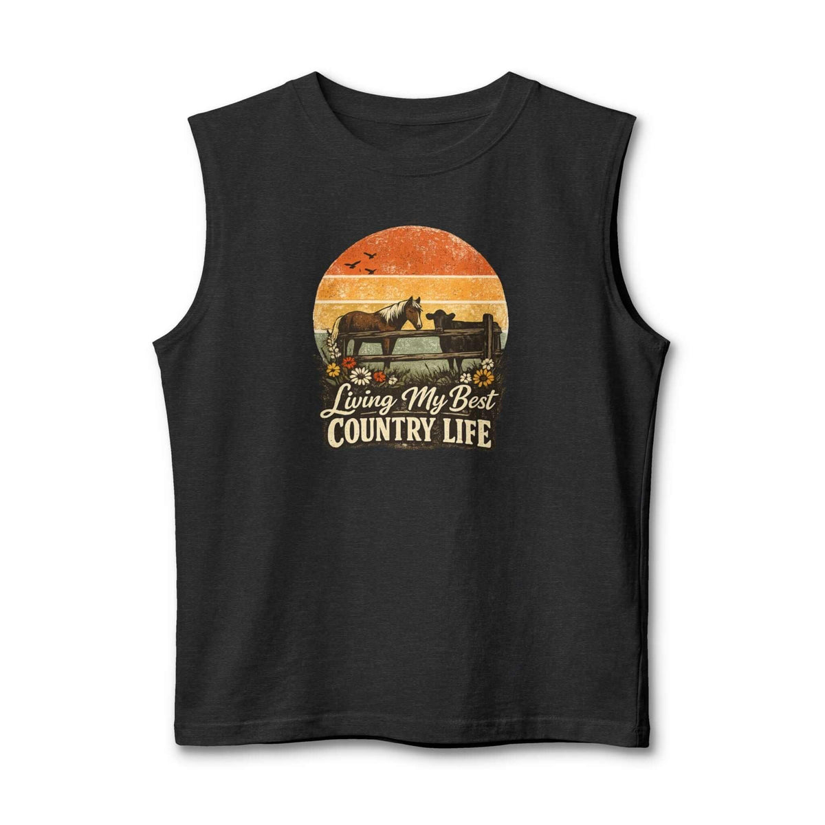 Country Life Tank Top, Western Tank Apparel, Farm Tees