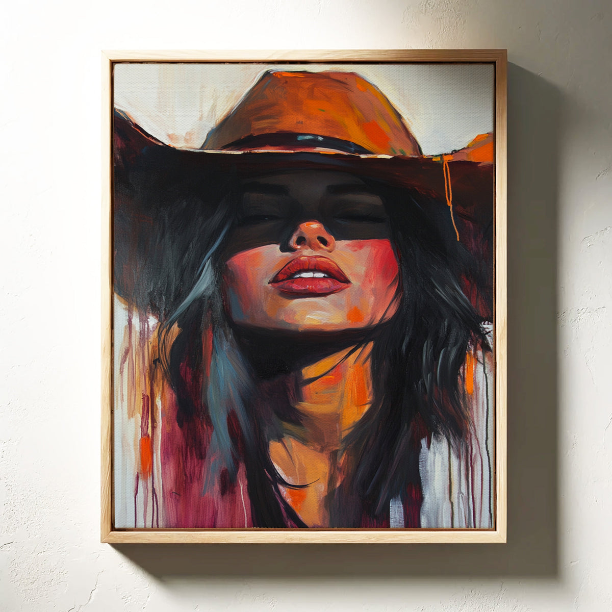Sunkissed Heat – Bold Cowgirl Portrait with Fiery Palette