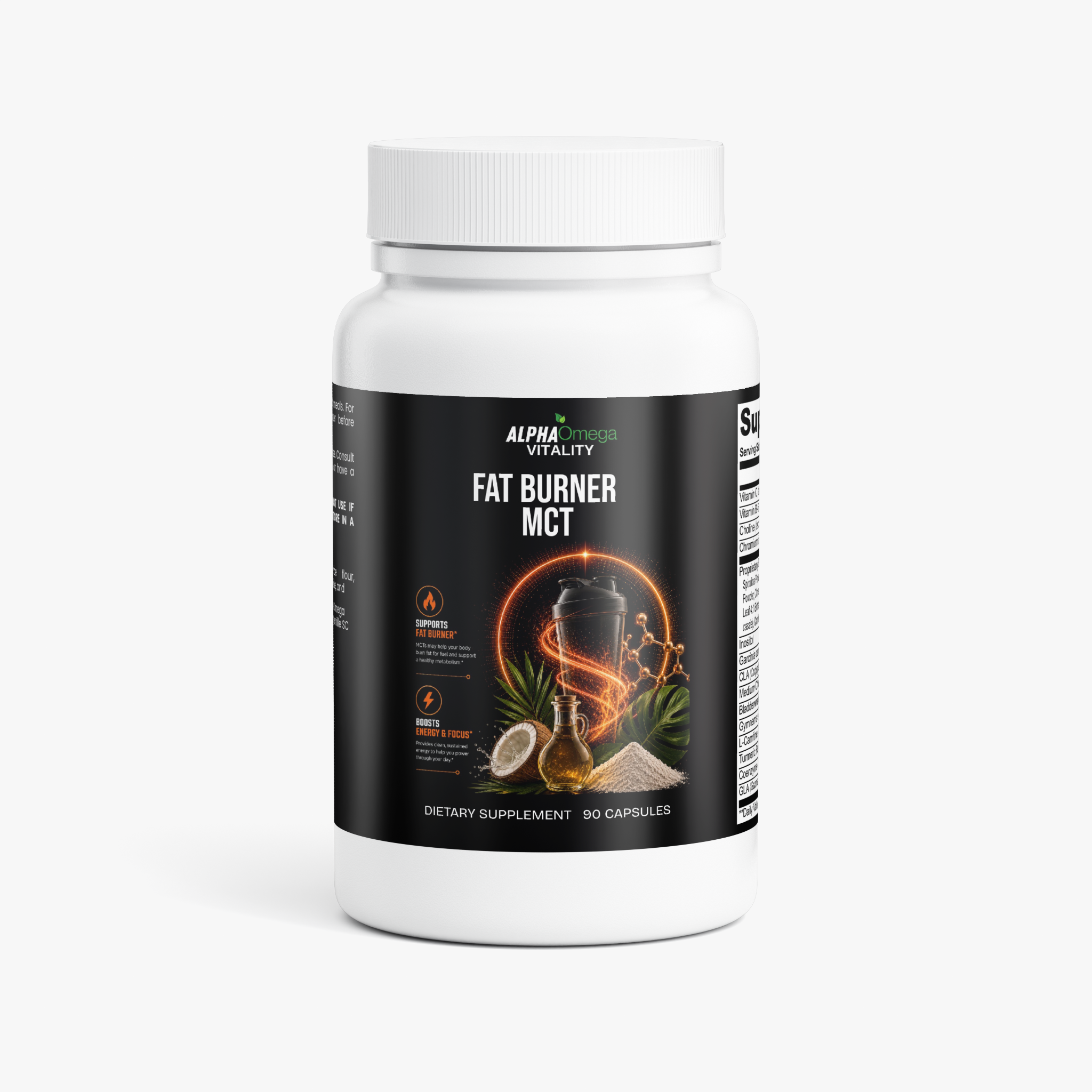 MCT Fat Burner Supplement - 90 Caps