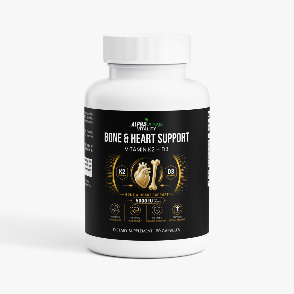 Bone and Heart Support with Vitamin K2 & D3 - 60 Capsules