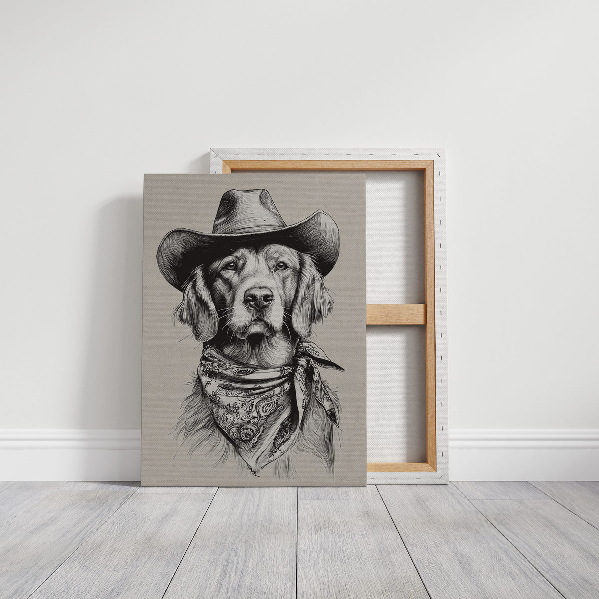 A Canine Cowboy's Stalwart Gaze