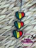 (DISCONTINUED) JUNETEENTH HEART SILICONE FOCAL (1ct)