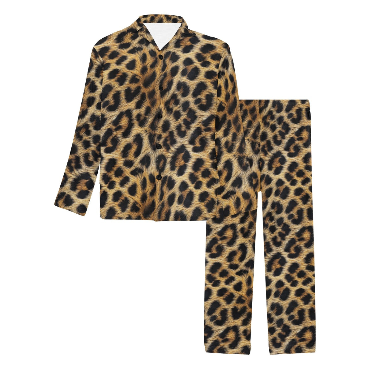 Baha Ranch Retro Pop Western Leopard Cowboy Pajamas