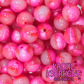 J1 HOT PINK SWIRL 15MM GLITTER JELLY (10ct)