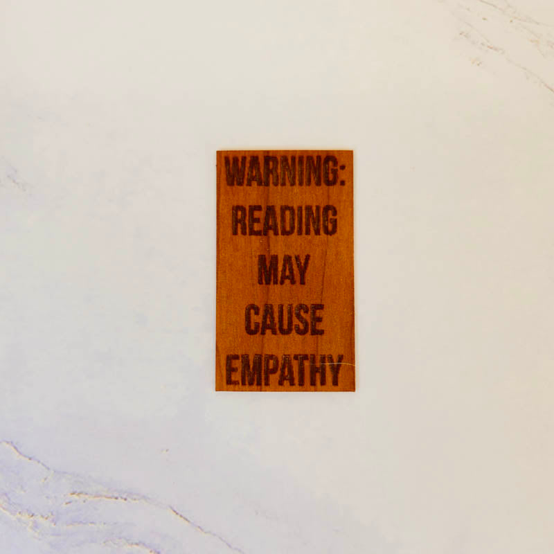 Wood Sticker | Reading causes empathy