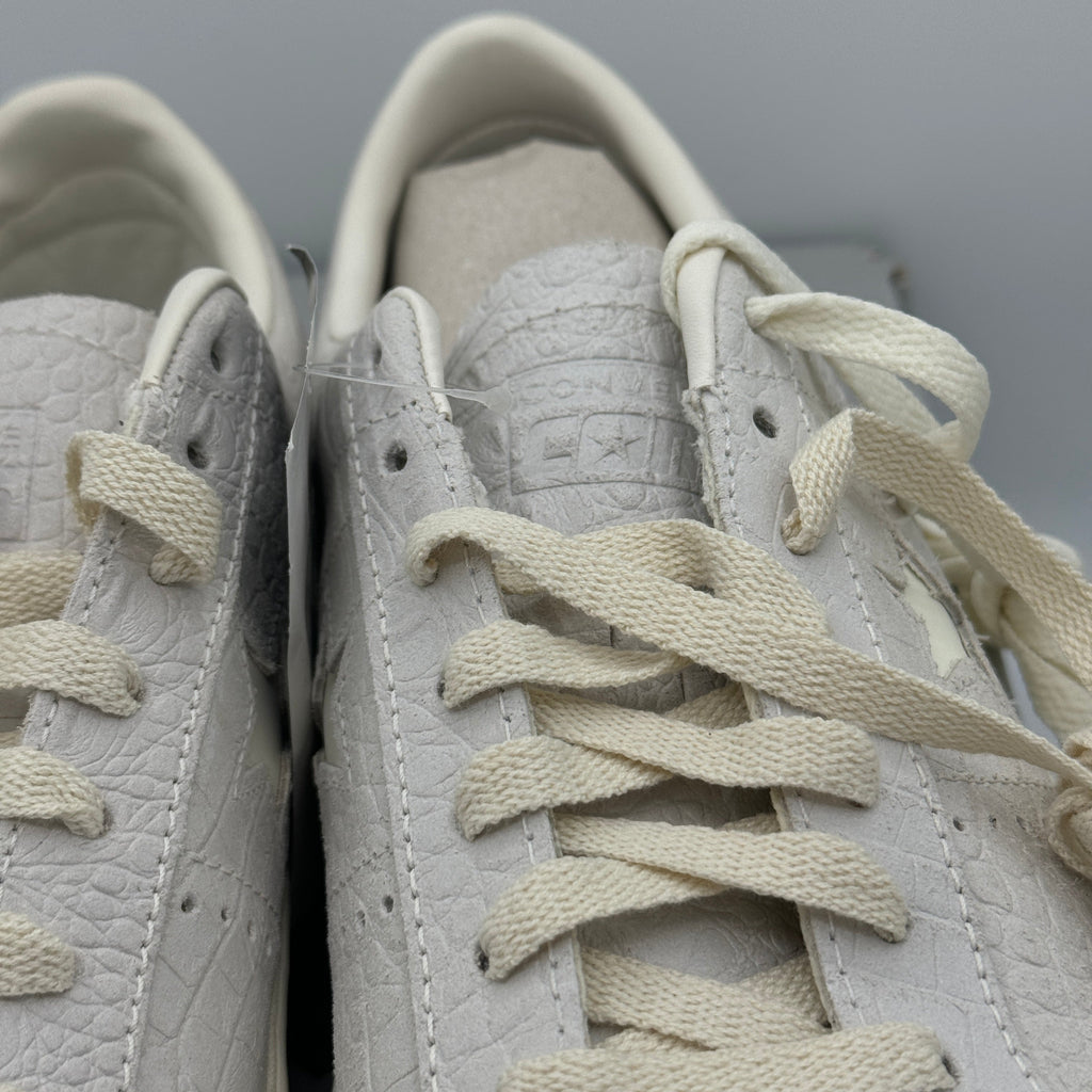 Converse One Star Pro OX Egret Grey Sneakers Croc Embossed Leather UNISEX