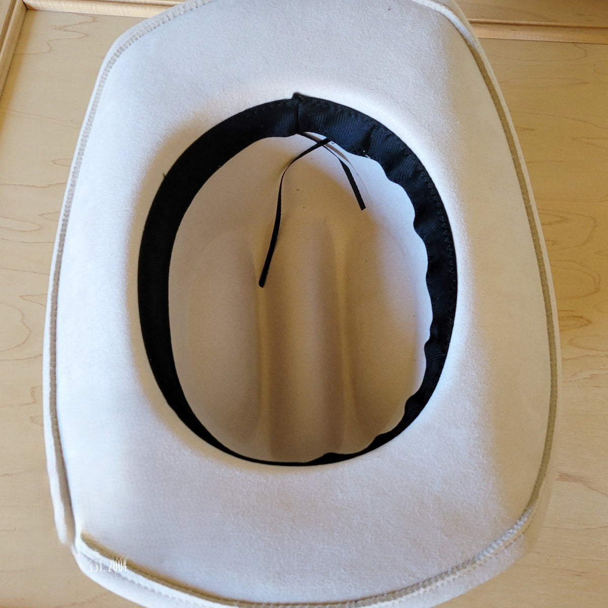 Wide Hair Hide Silver Metallic Hat Band Only w/ Turquoise 953L