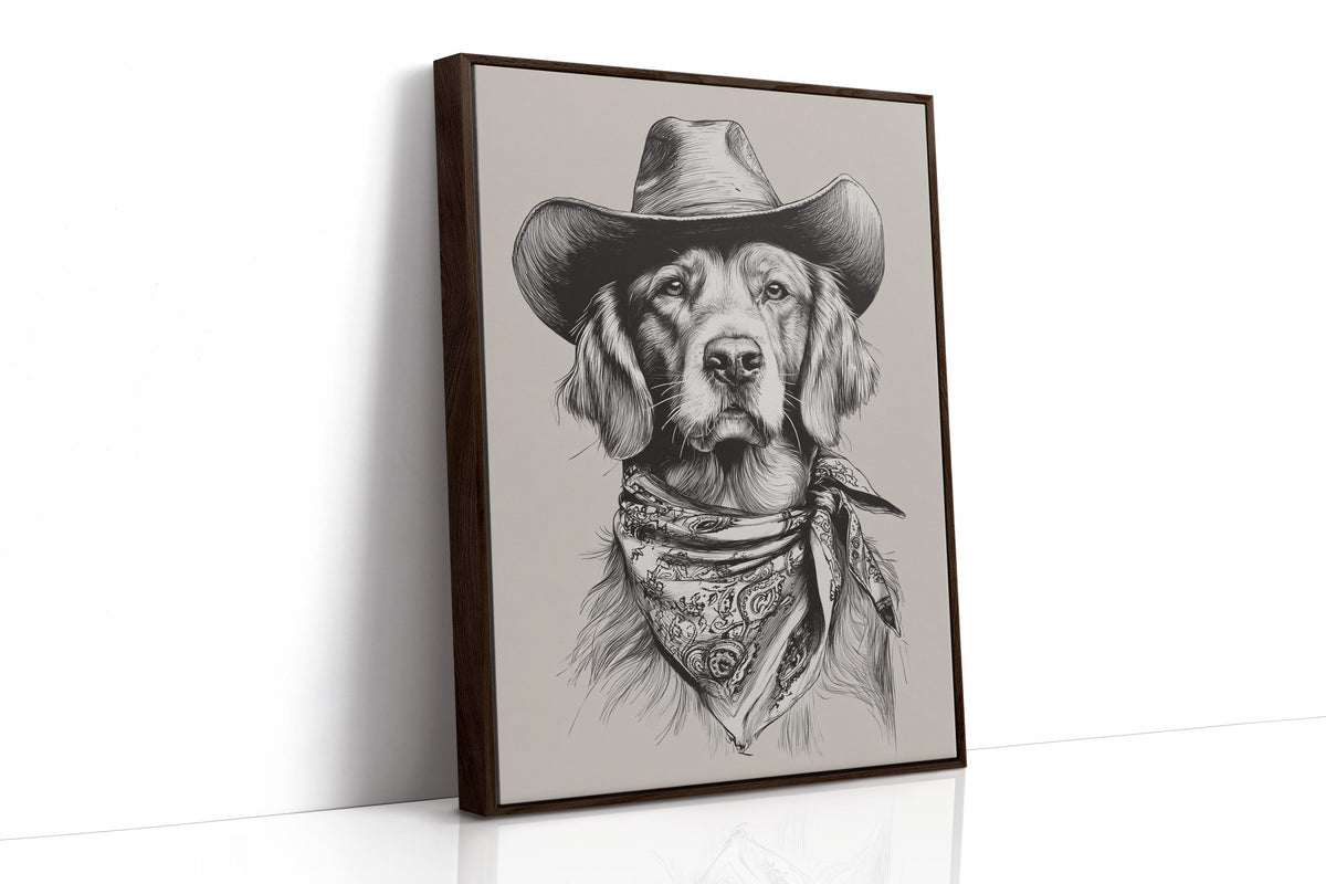 A Canine Cowboy's Stalwart Gaze