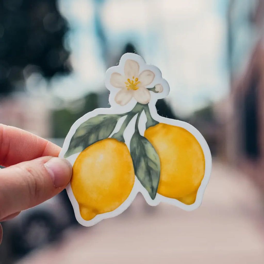 Lemon Blossom Waterproof Sticker