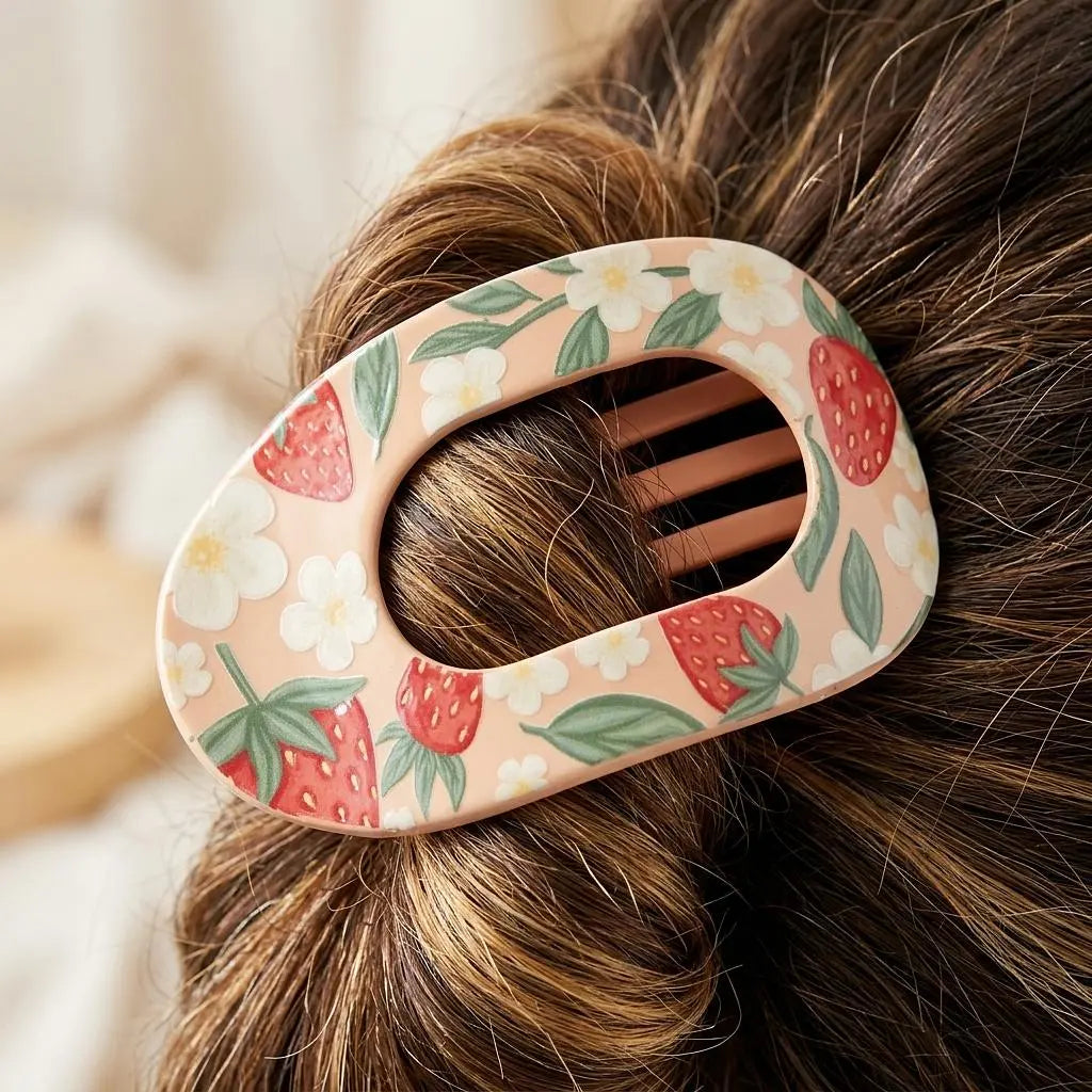 Sweet Summer Strawberry Claw Clip