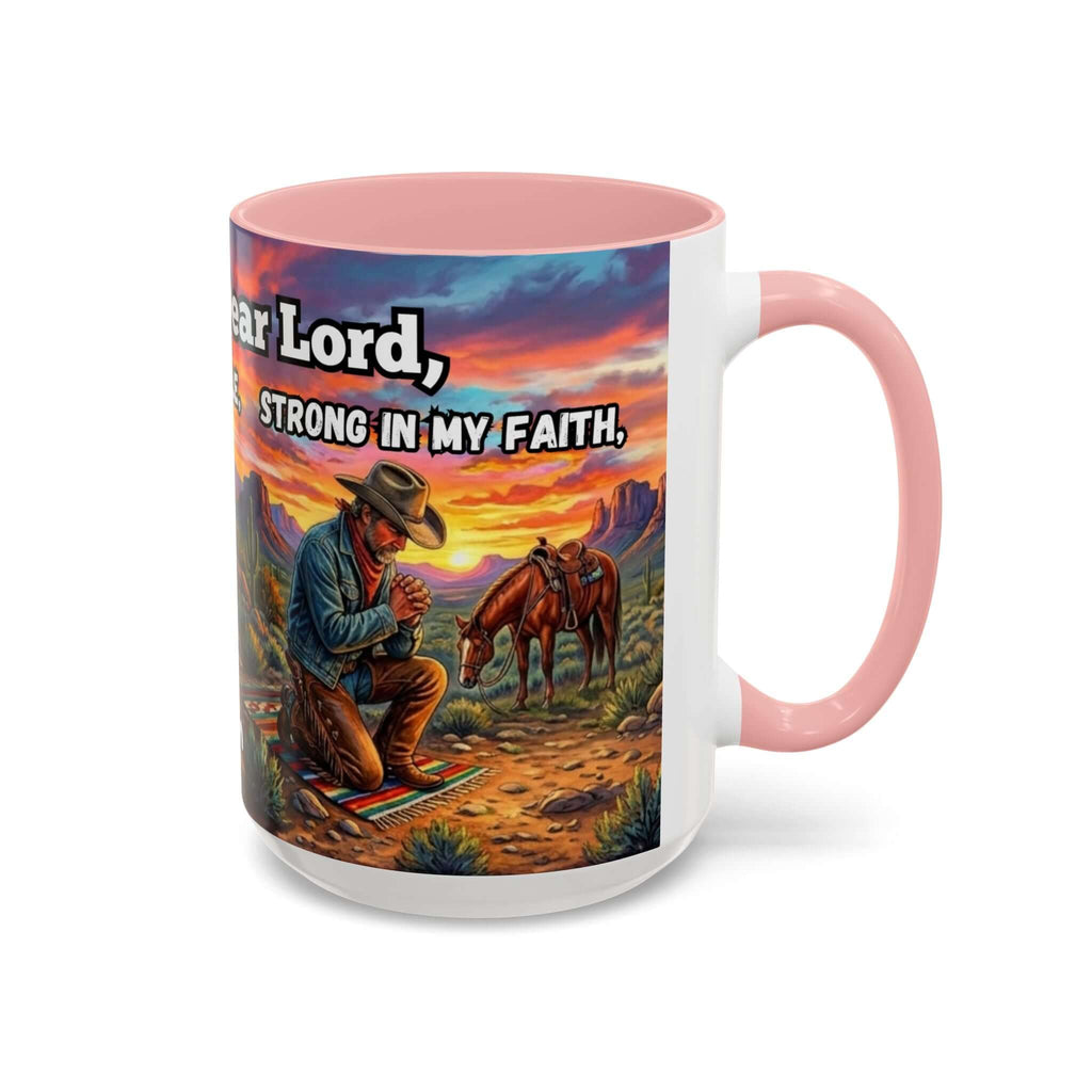 Cowboy Prayer Coffee Mug, Western Mugs, Religious Gifts, Cowboy Gifts