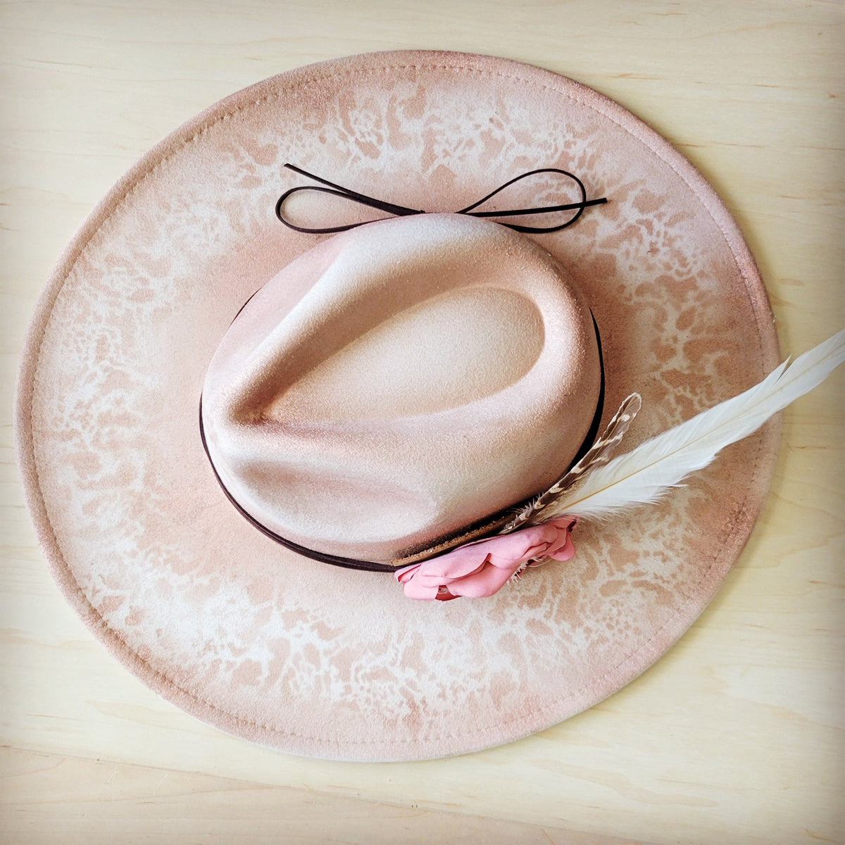 CUSTOM Hand-Painted Cowgirl Western Boho Hat A121*