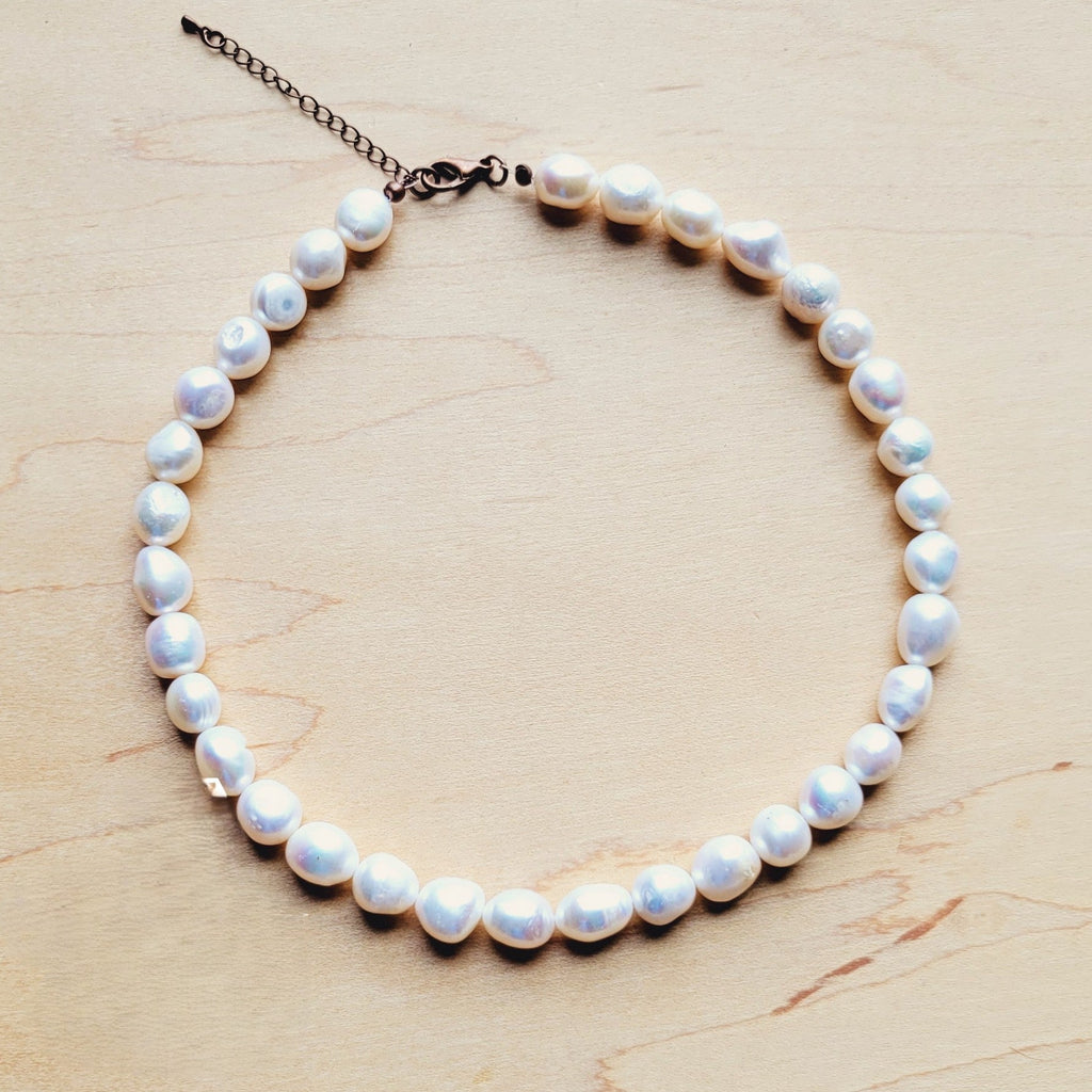 **Genuine Freshwater Pearl Collar Necklace Wedding Collection 258g