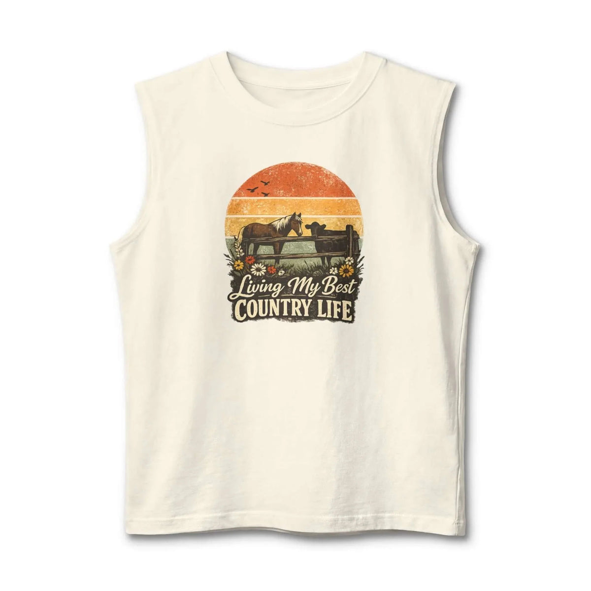 Country Life Tank Top, Western Tank Apparel, Farm Tees