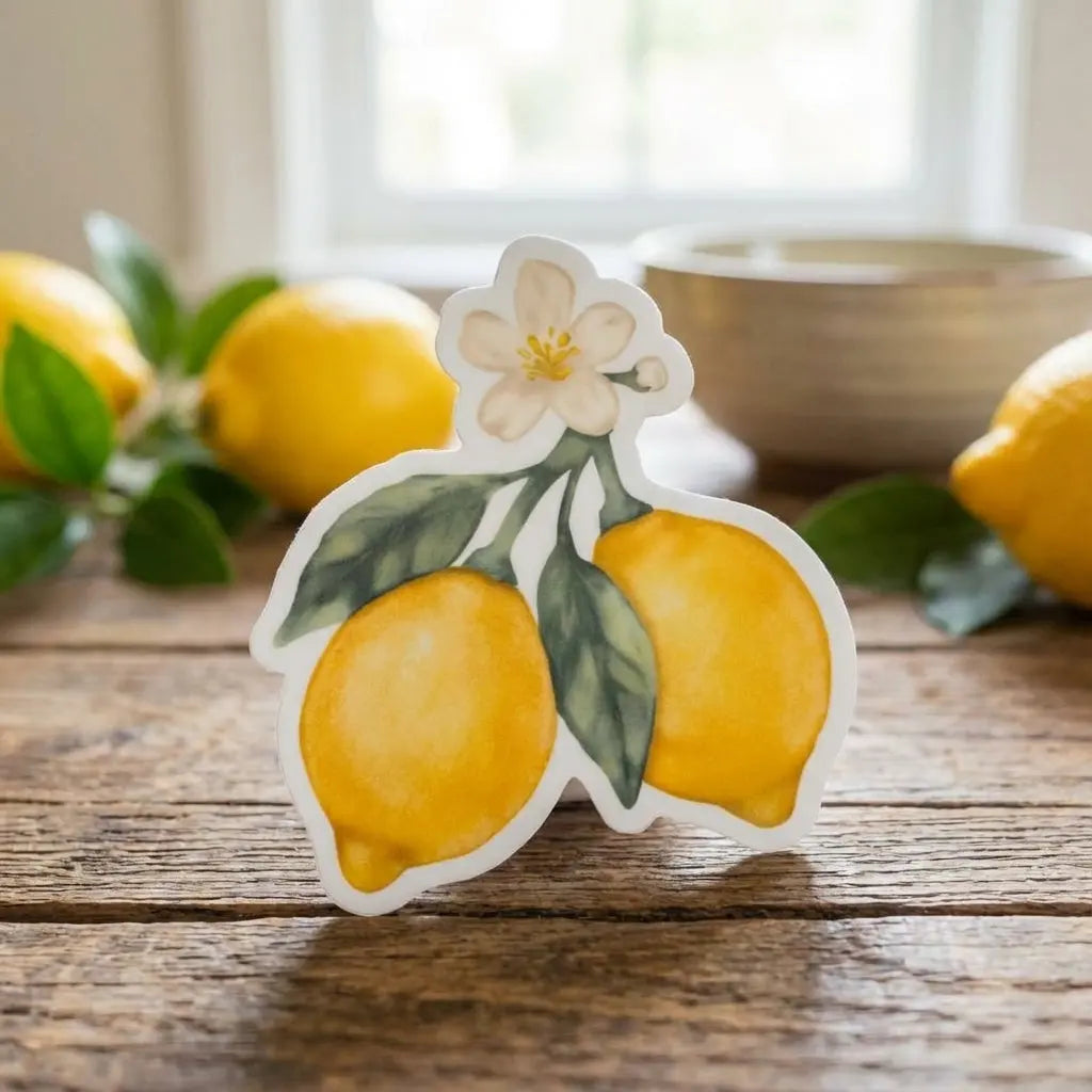 Lemon Blossom Waterproof Sticker