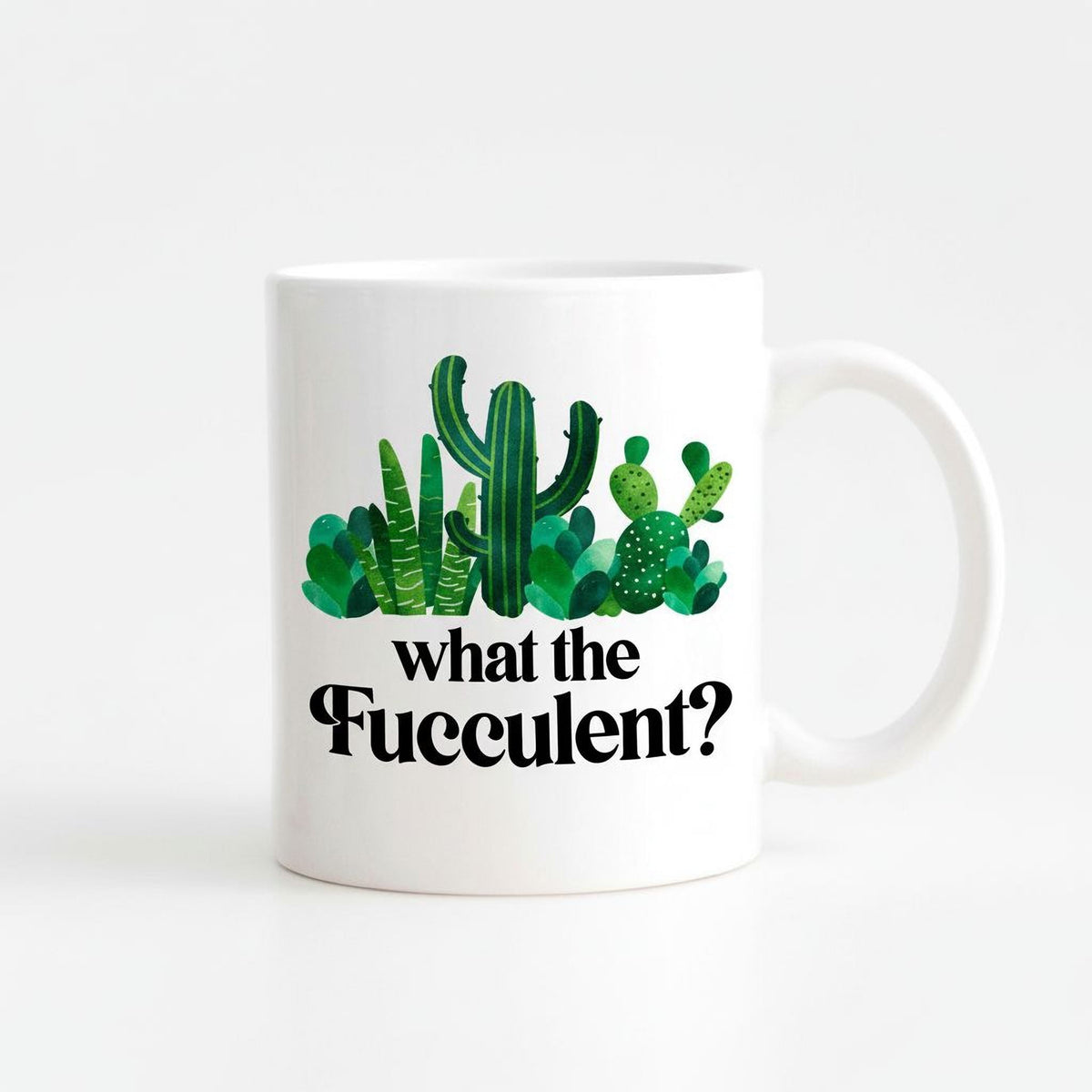 Funny Succulent Mug – Ceramic Coffee Mug with Cactus Design | Joyful Moose