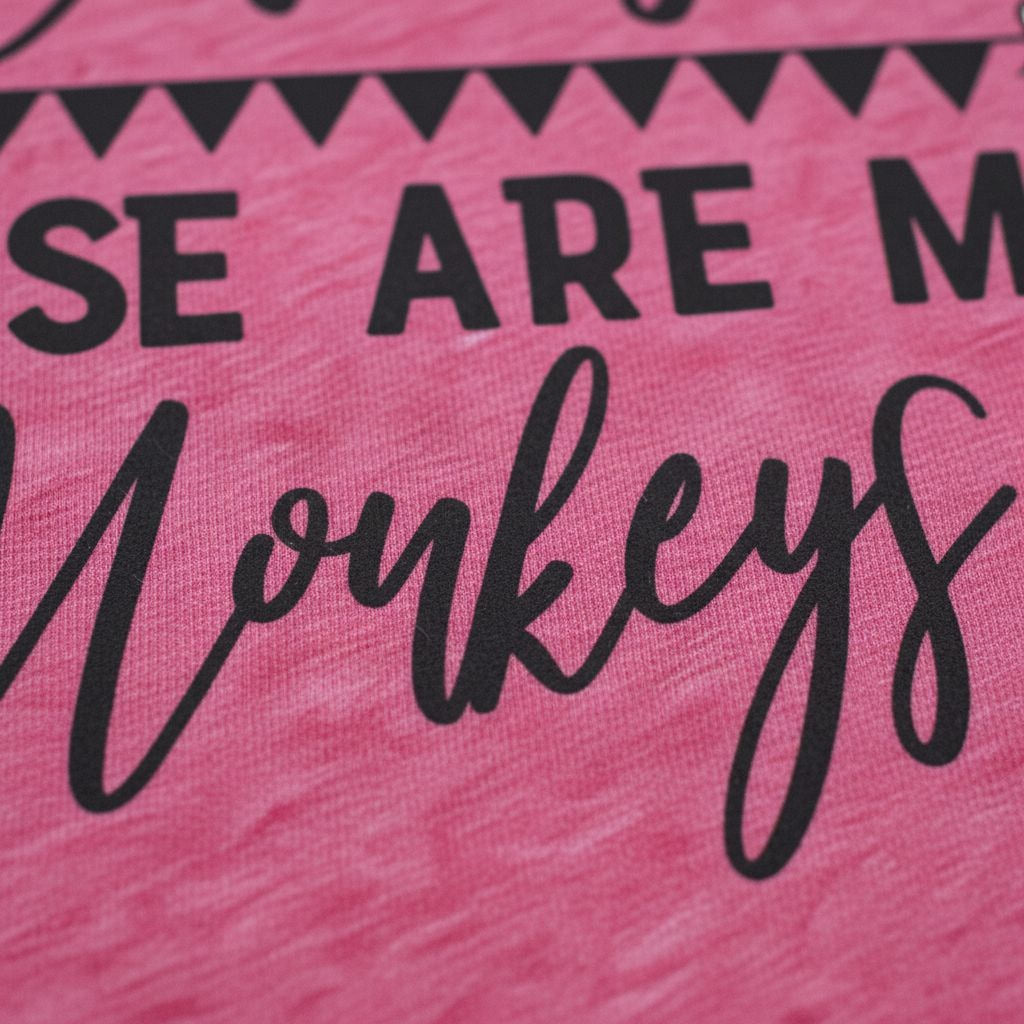 Funny Mom Shirt - Cute Mom Tee With Humorous Circus Monkeys Quote
