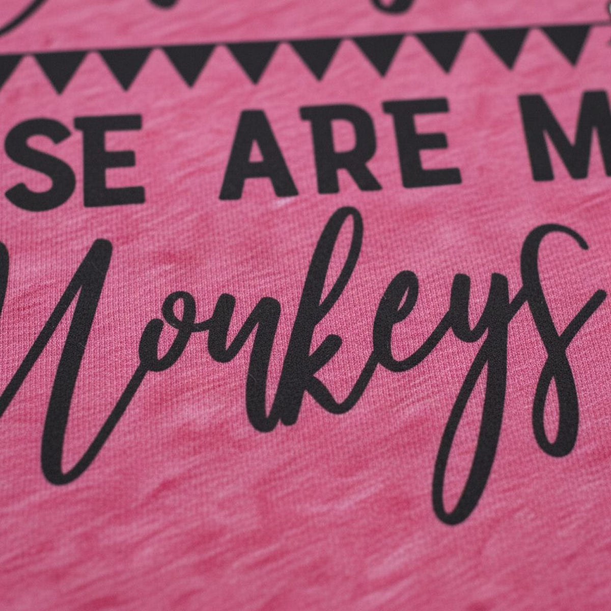 Funny Mom Shirt - Cute Mom Tee With Humorous Circus Monkeys Quote