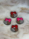 CLUSTER OF HEARTS SILICONE FOCAL (1ct)
