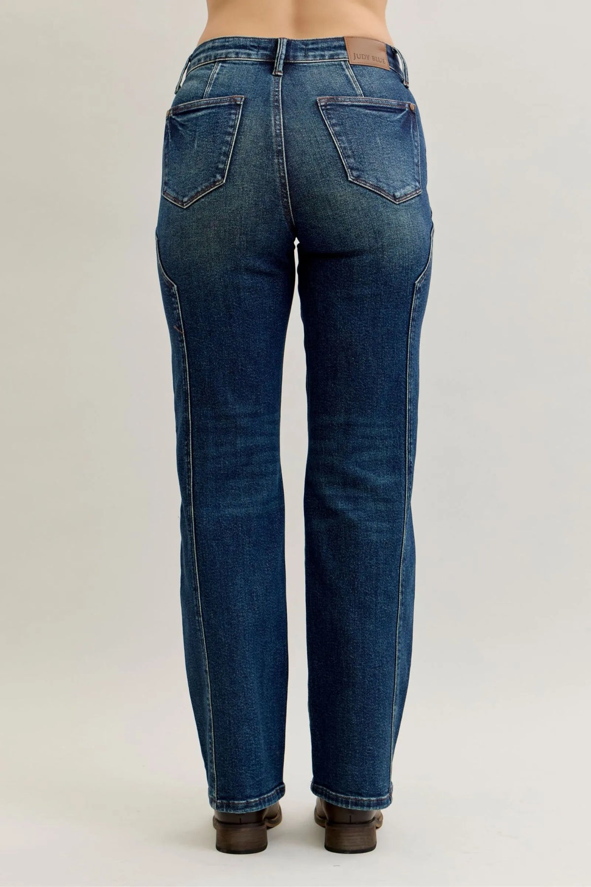 Judy Blue Seam Detail Straight Leg Jeans