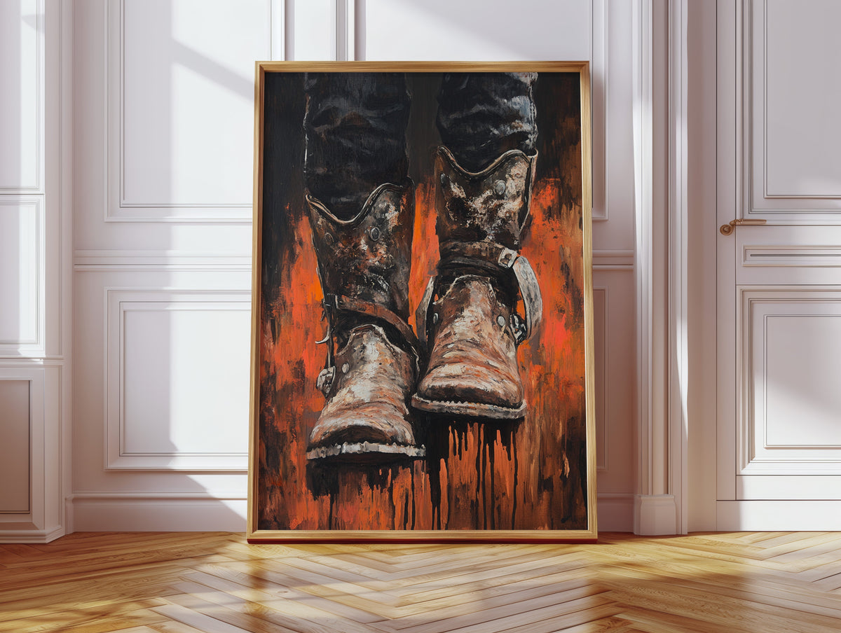 Burnt Leather Cowboy Boots