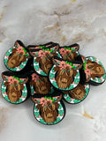 FLORAL HIGHLAND COW SILICONE FOCAL D138 (1ct)