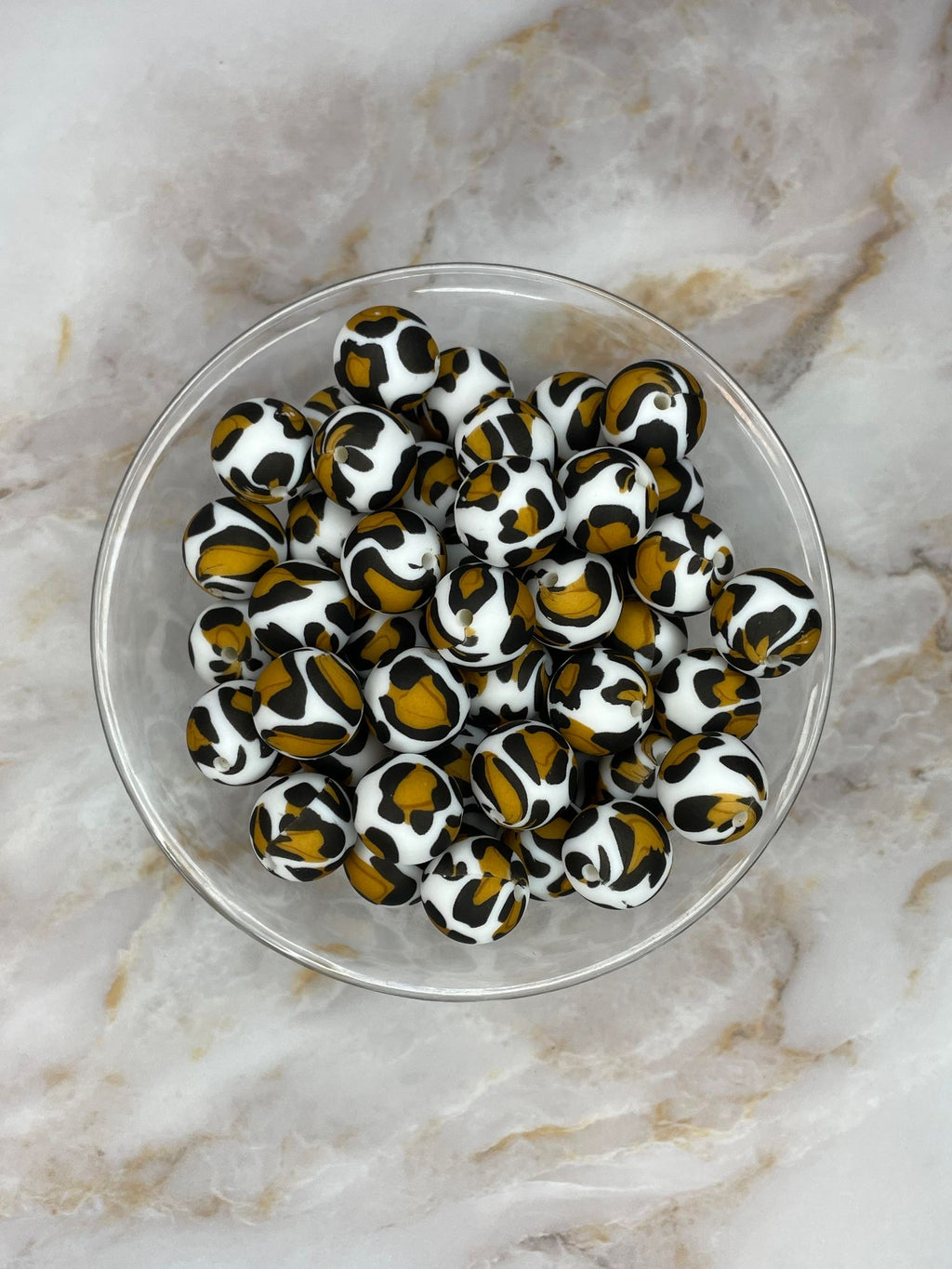 P504 BOLD GOLDEN LEOPARD 15MM PRINT (10ct)