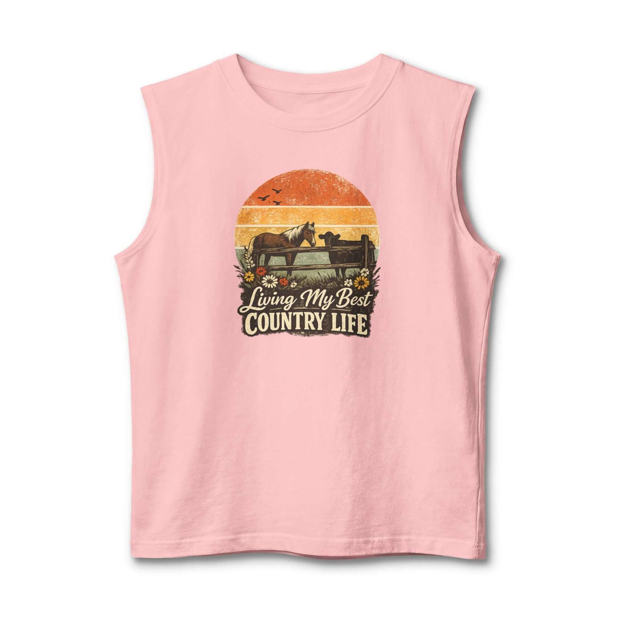 Country Life Tank Top, Western Tank Apparel, Farm Tees