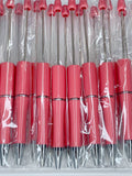 BEADABLE PLASTIC PEN SOLID CORAL B4 (1ct)