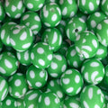 P621 POLKA DOT GREEN 15MM PRINT (10ct)