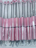 BEADABLE PLASTIC PEN CHROME FLAMINGO PINK B43 (1ct)