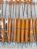 BEADABLE PLASTIC PEN SOLID PUMPKIN SPICE B16 (1ct)