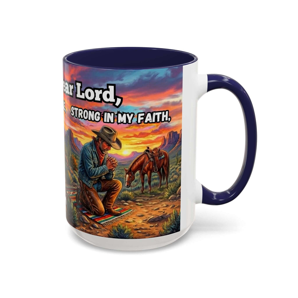 Cowboy Prayer Coffee Mug, Western Mugs, Religious Gifts, Cowboy Gifts