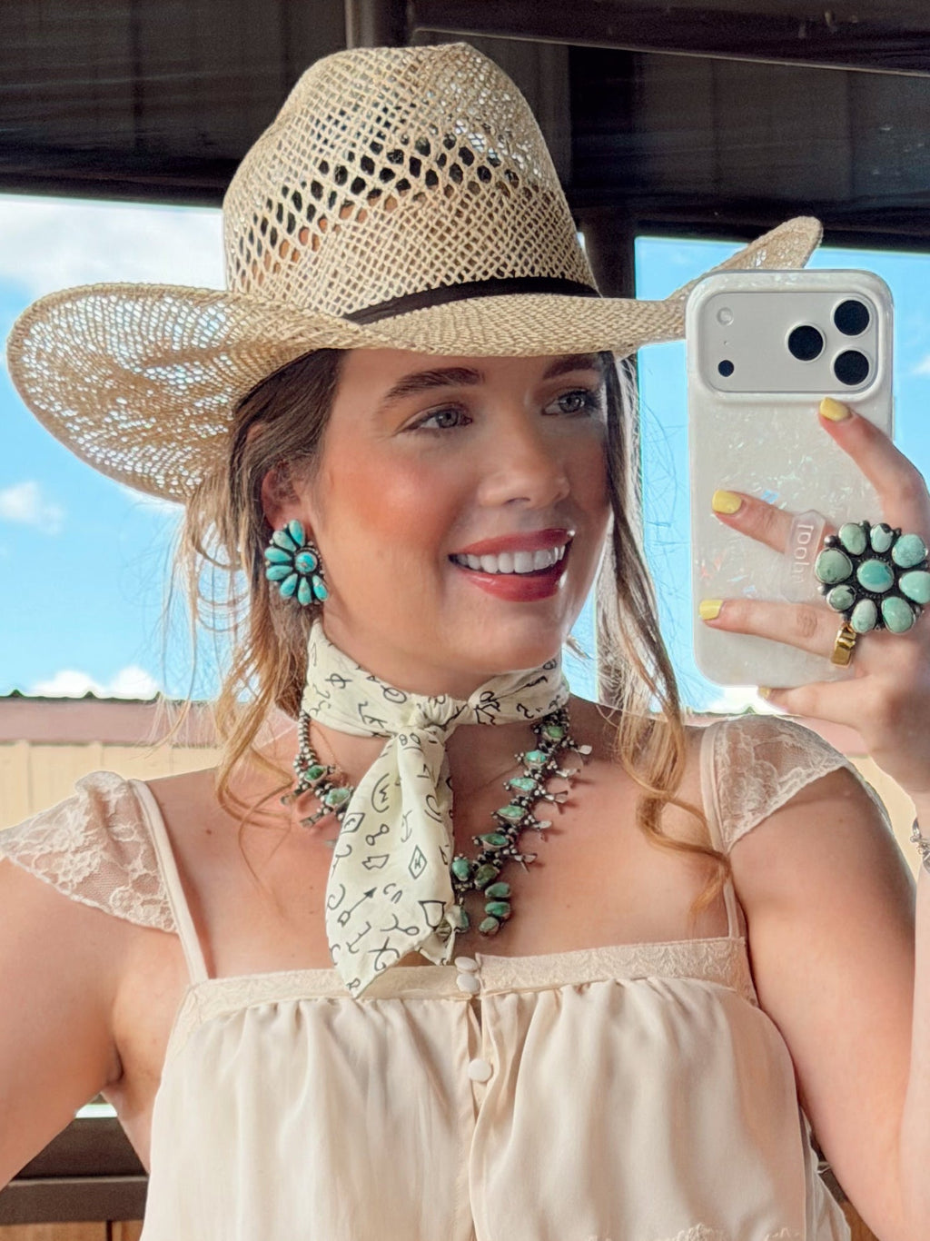 The Mini Brand Wild Rag in Ivory